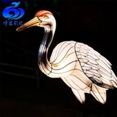 উত্সব সজ্জা ফ্যাব্রিক ক্রেন লণ্ঠন